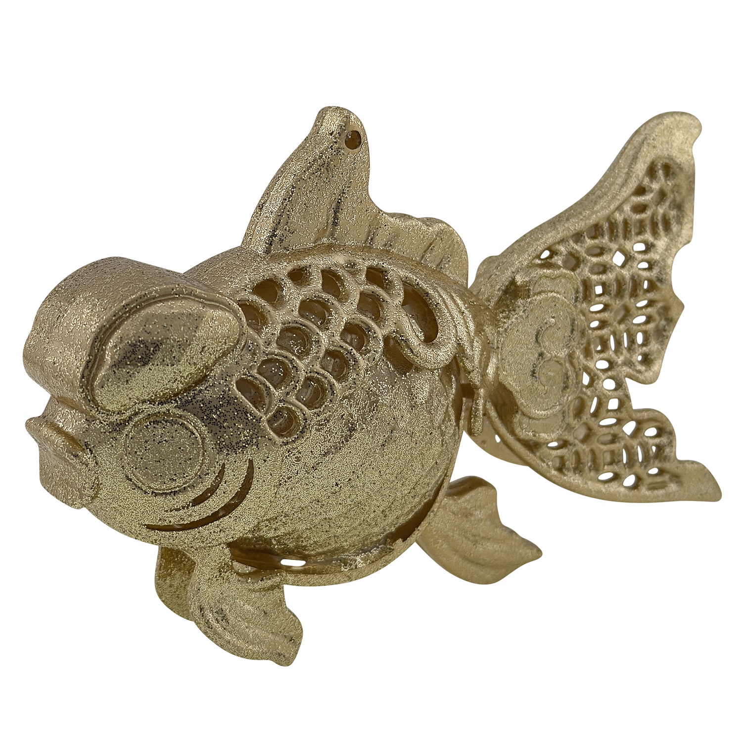 Декор Рыбка золотая 12х8х4см