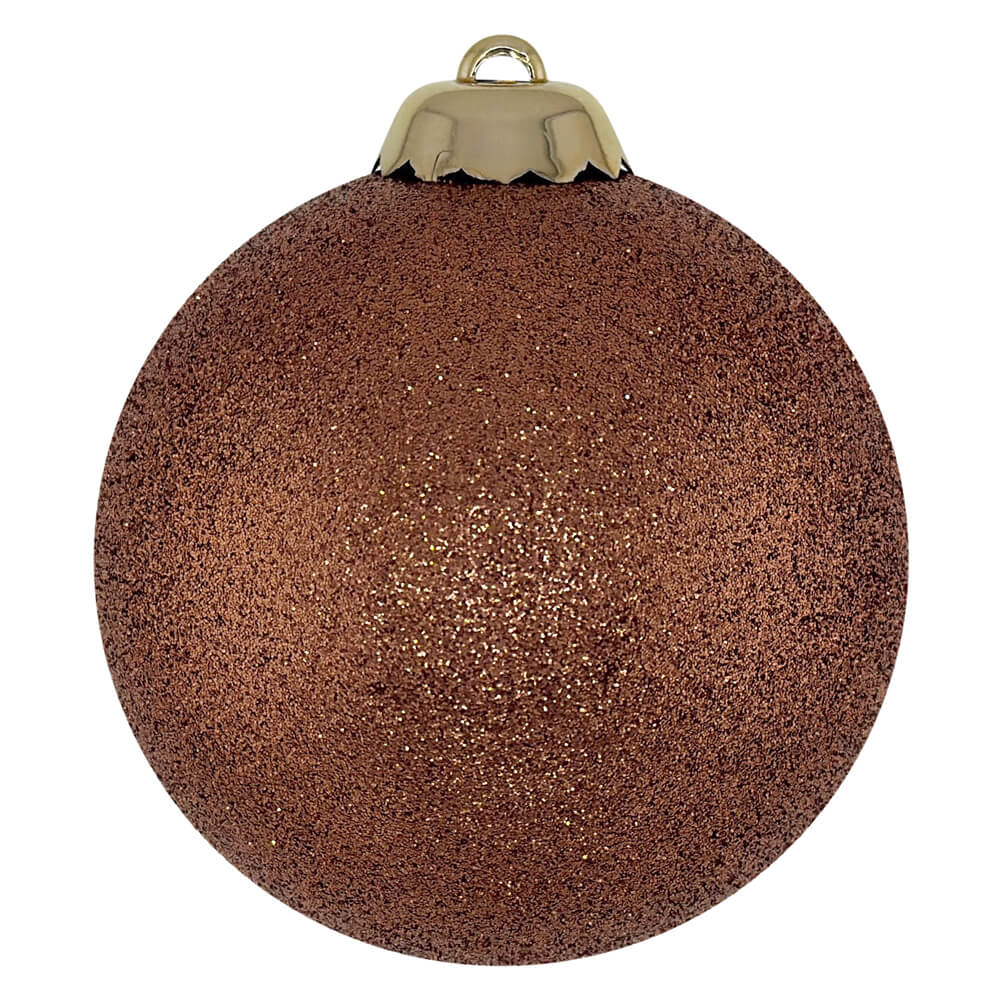 Шар шоколадного цвета с блеском d8см