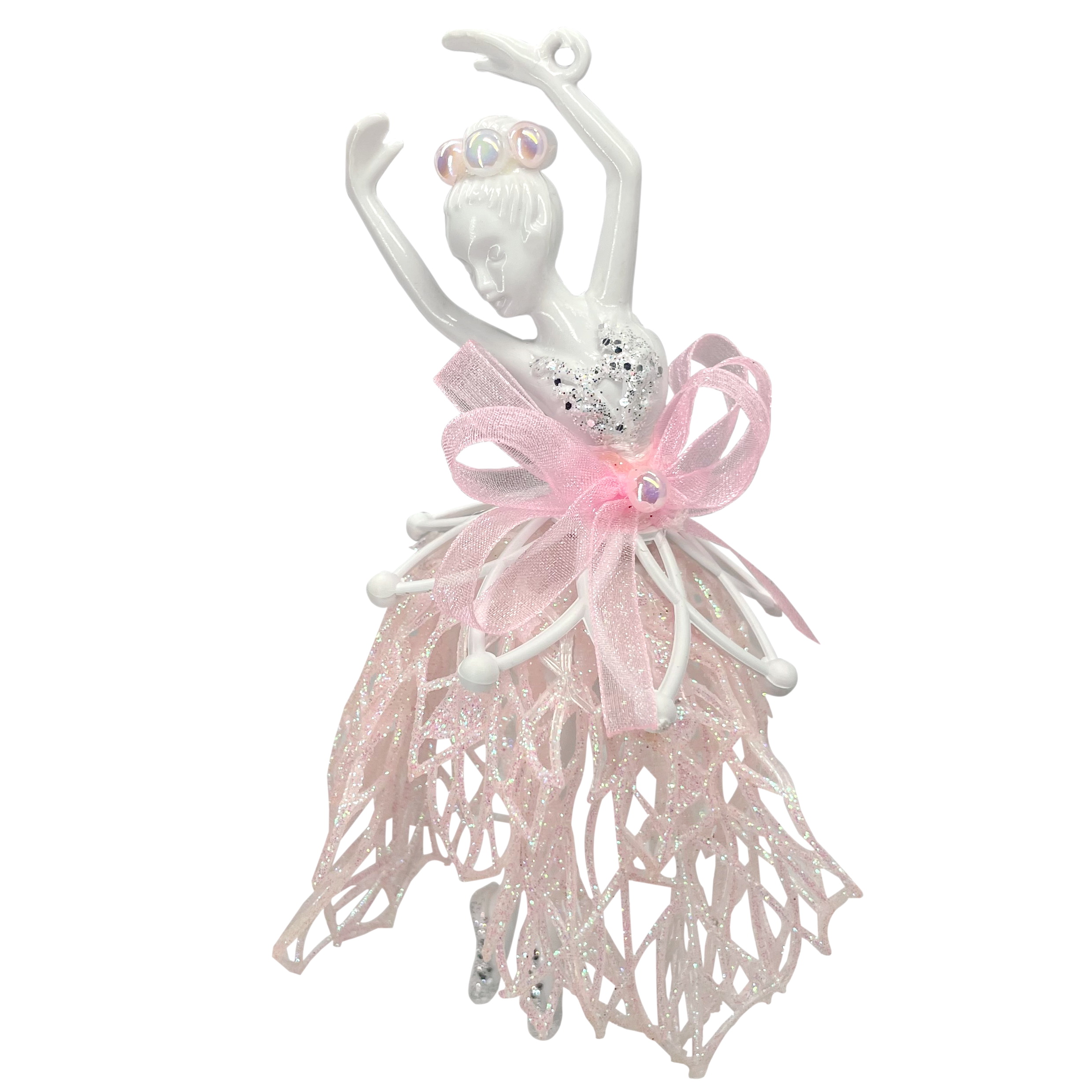 Декор Балерина Элит розовая с блеском 9х12х3см