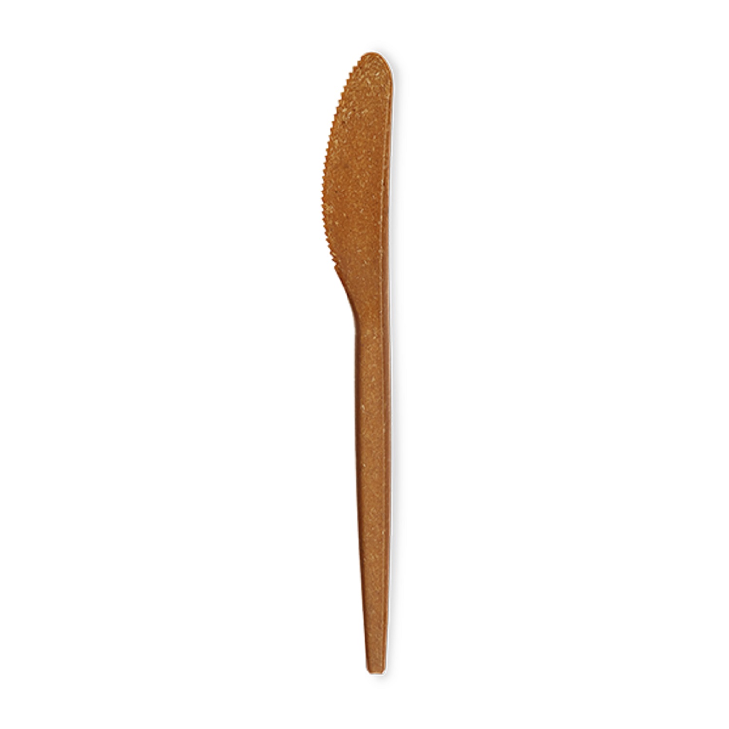 Нож  древесное волокно 17,0см коричневая 50шт/уп БИО