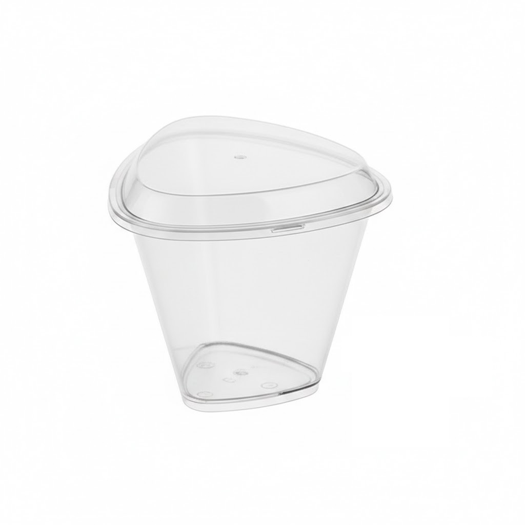 Мини-сервиз форма Контейнер  PS 180мл с крышкой 324шт/кор