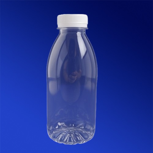 Бутылка  500мл PET  круглая прозрачная с крышкой диаметр горловины 3,8см h19см дно 5,8х5,8см