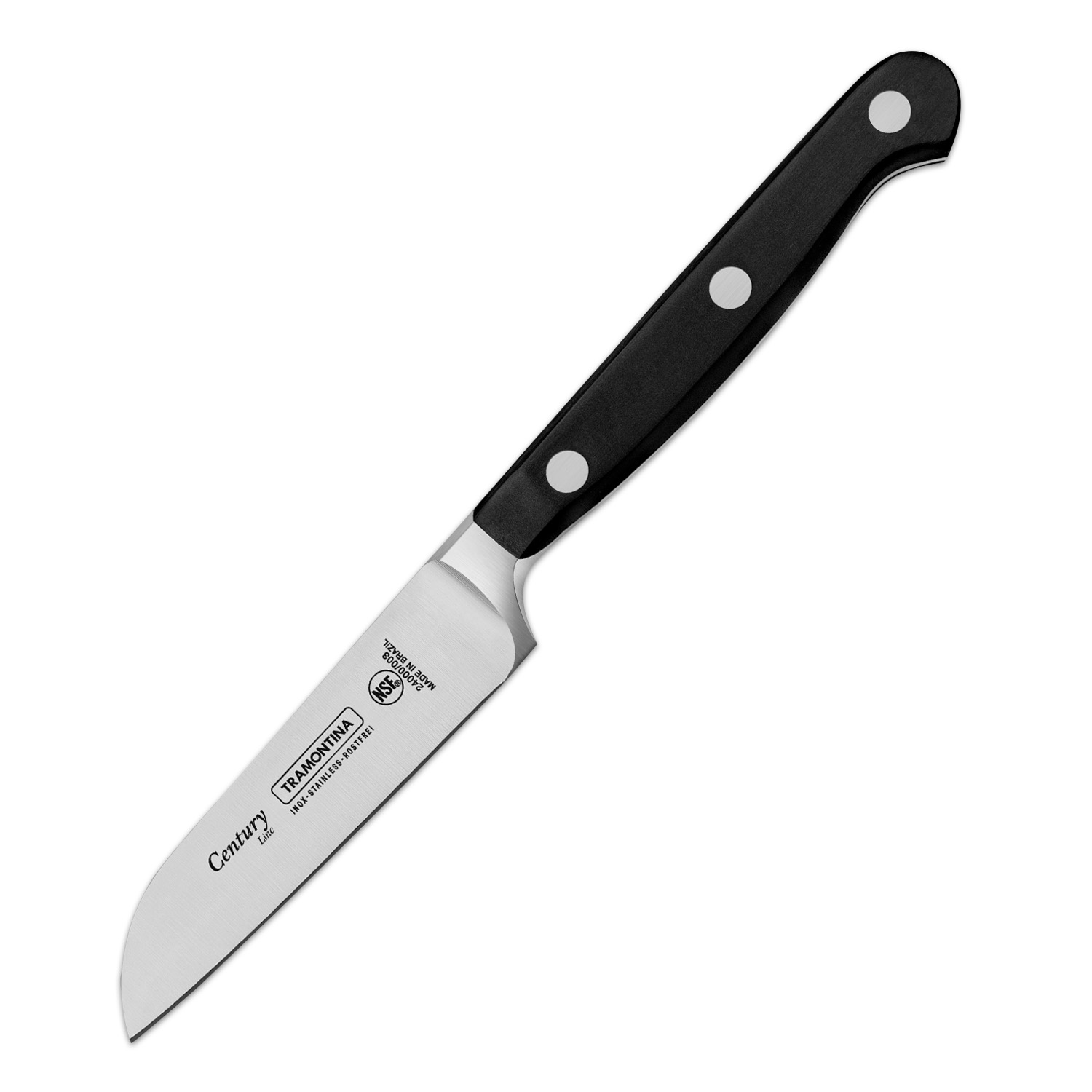 Нож Century  76мм/184мм для овощей черный