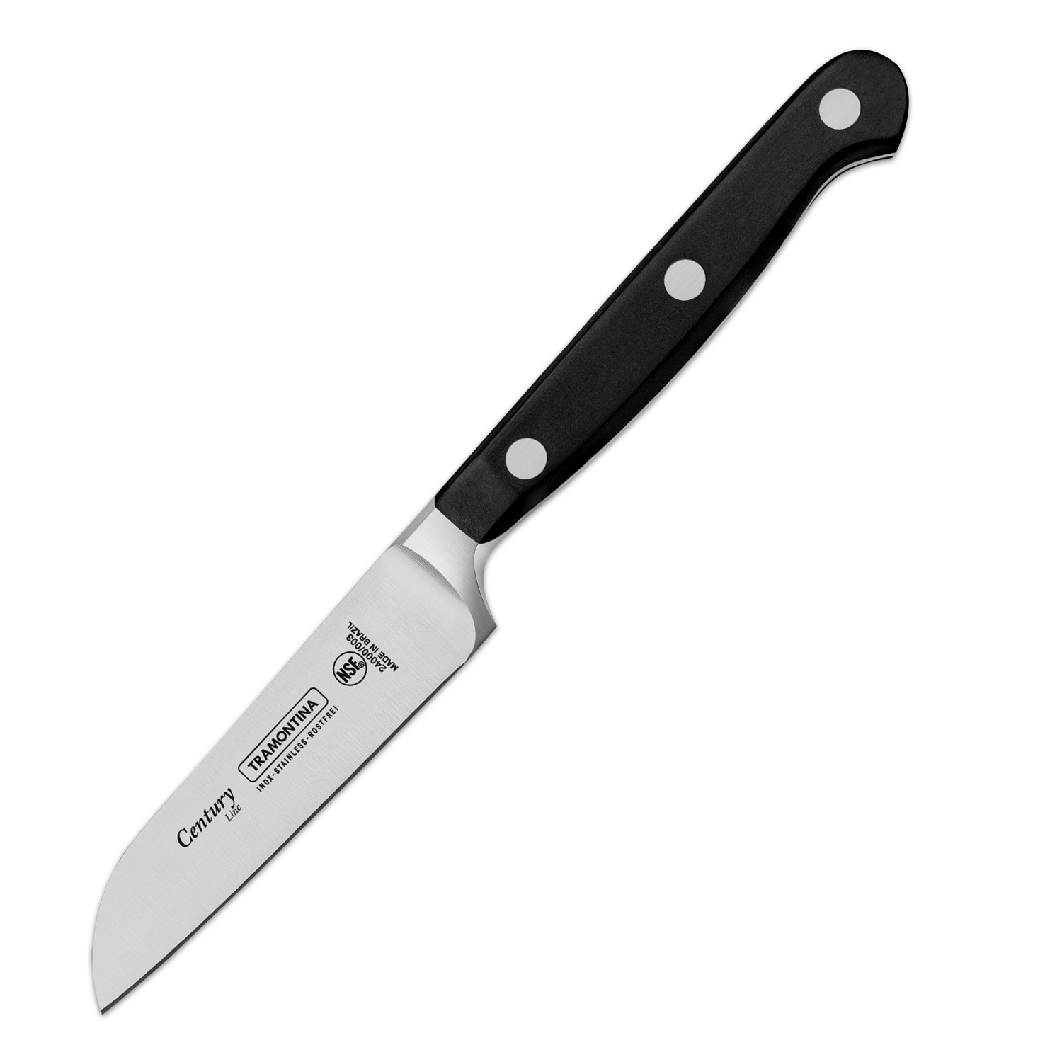 Нож Century  76мм/184мм для овощей черный