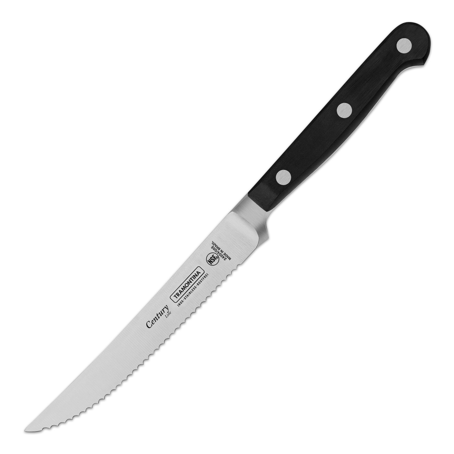 Нож Century 127мм/223мм кухонный заостренный черный