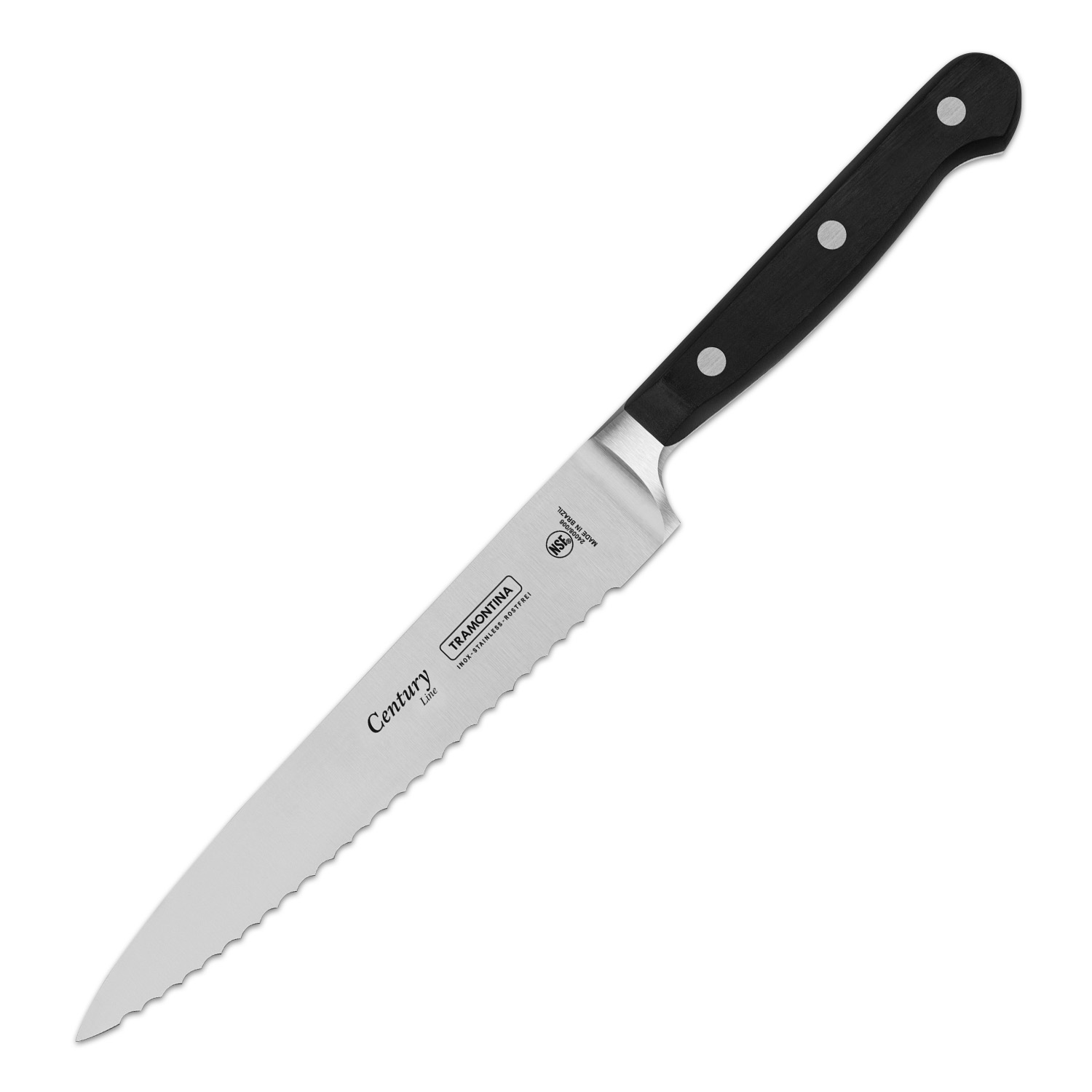 Нож Century 153мм/274мм кухонный заостренный черный