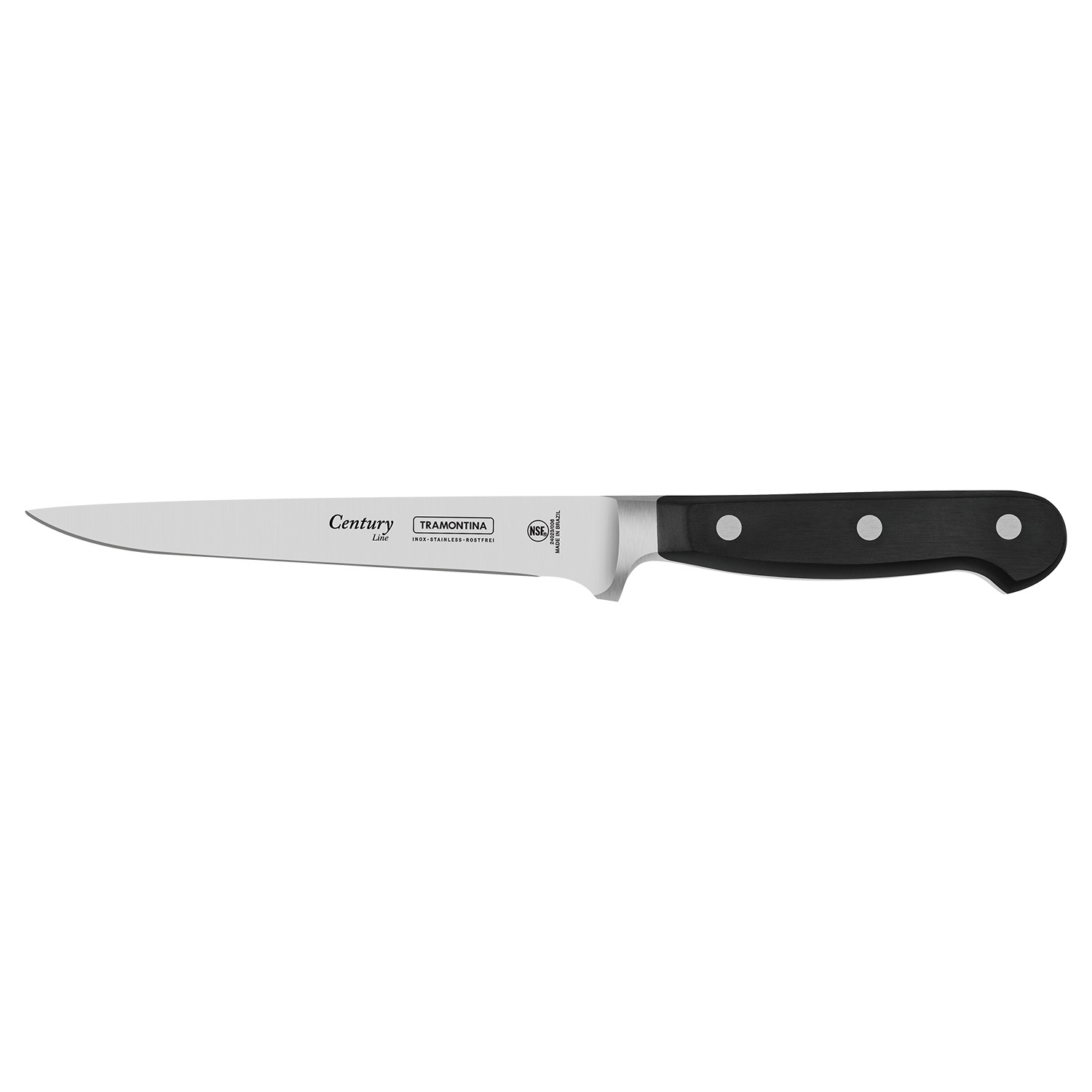 Нож Century 153мм/278мм кухонный филейный гибкий черный