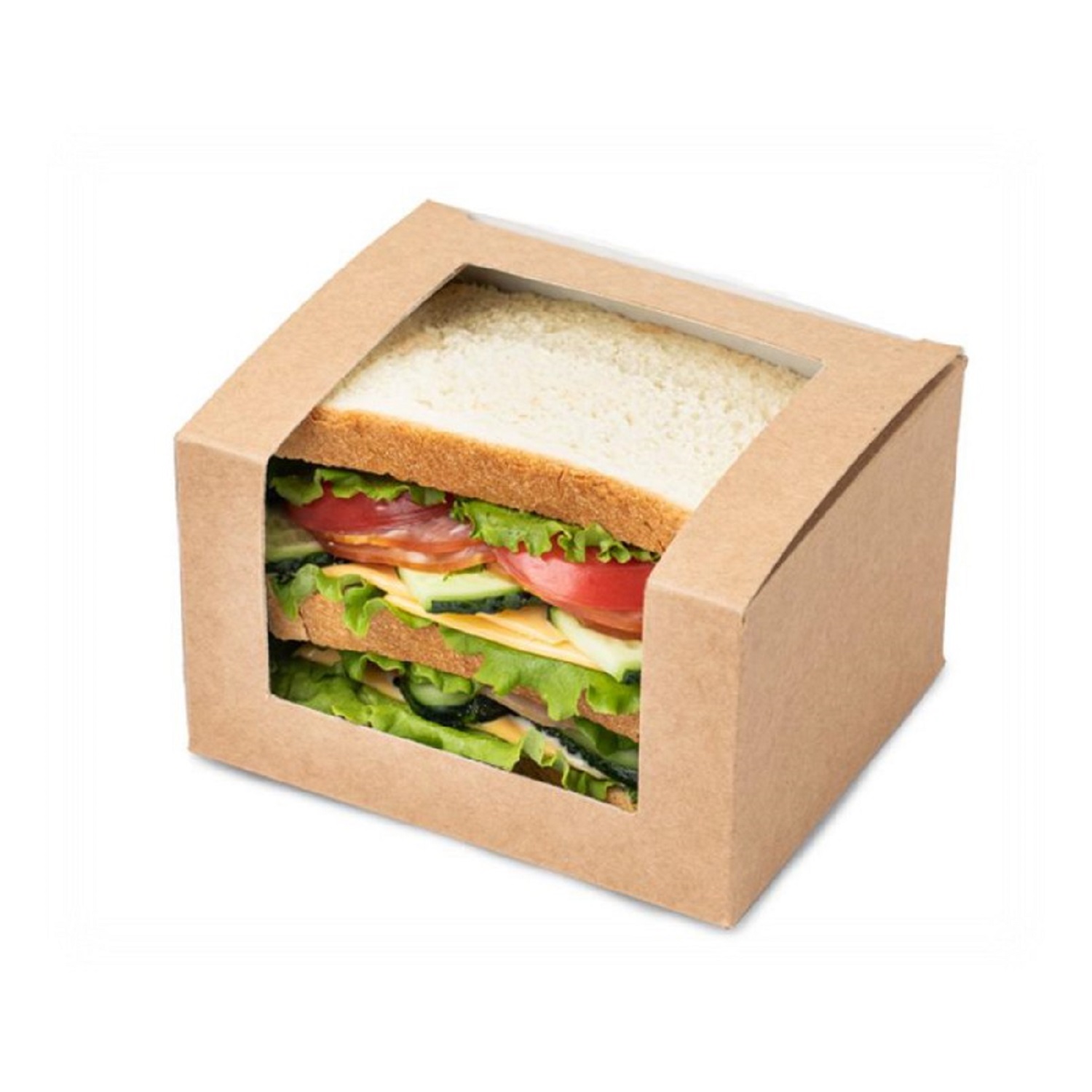 OSQ Square Cut sandwich box Упаковка для сэндвичей 12,5х10,0х7,0см
