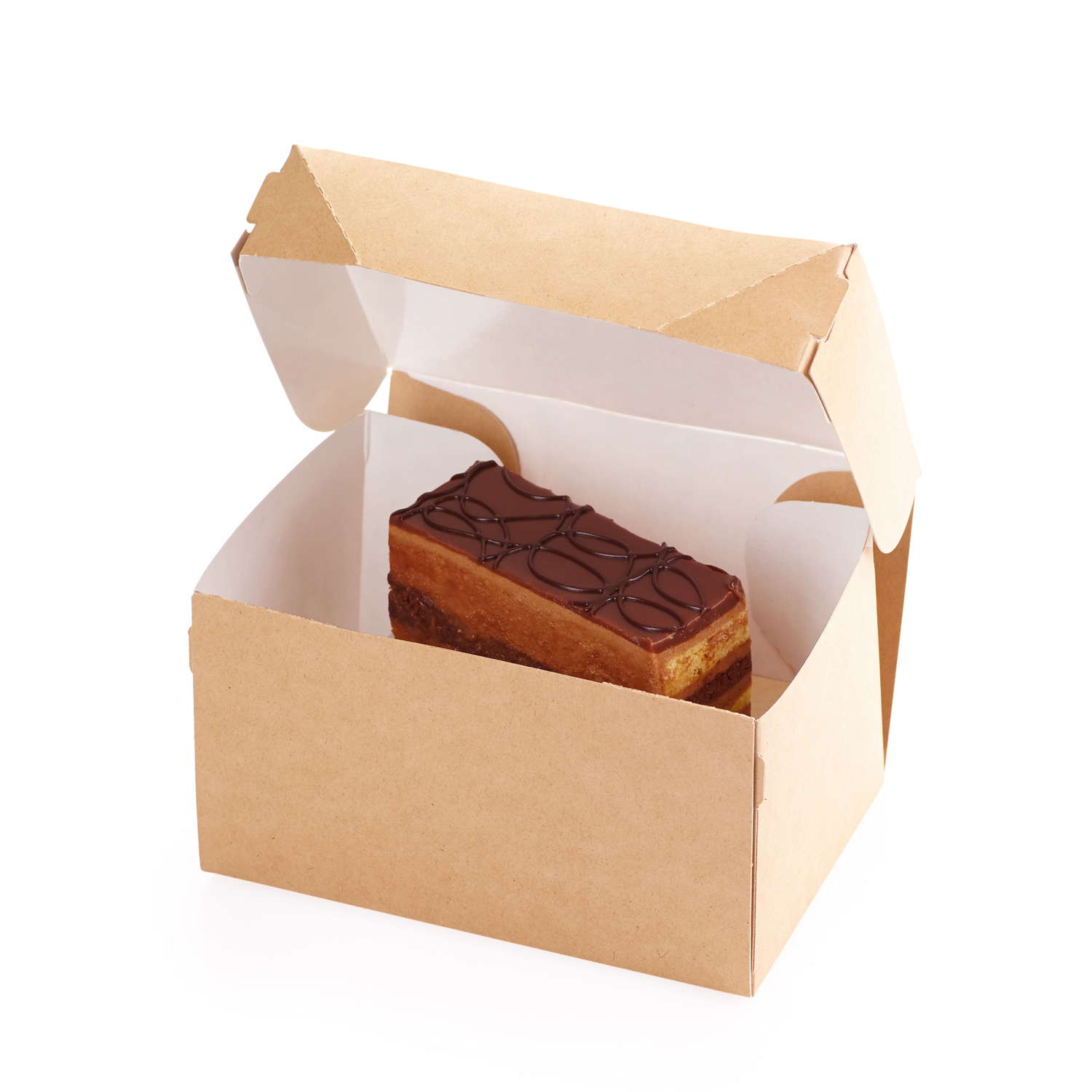Упаковка для пирожного/десертов 15х10х8,5см OSQ CAKE 1200