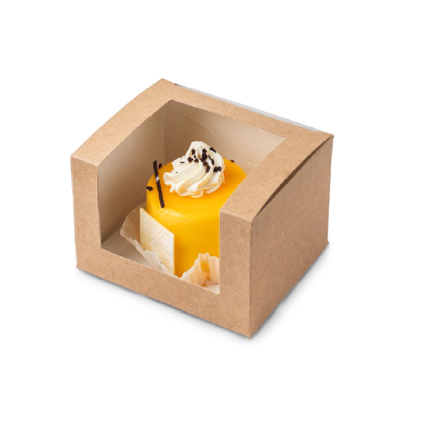 Упаковка для пирожного/десертов 13,0х11,0х8,0см OSQ Solo show box