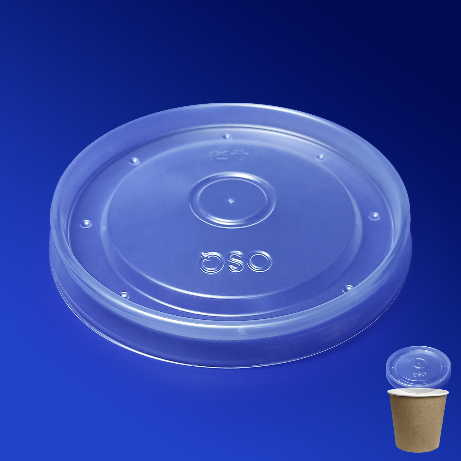 Крышка OSQ Round Bowl PP lid 700 пластик (700мл) 525шт/кор