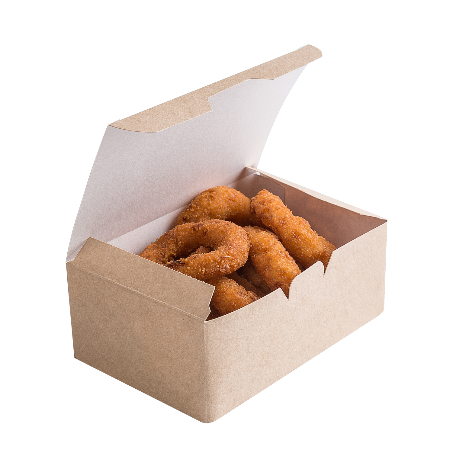 OSQ FAST FOOD BOX L Упаковка для нагетсов/крыльев/фри 15,0х9,1х7,0см